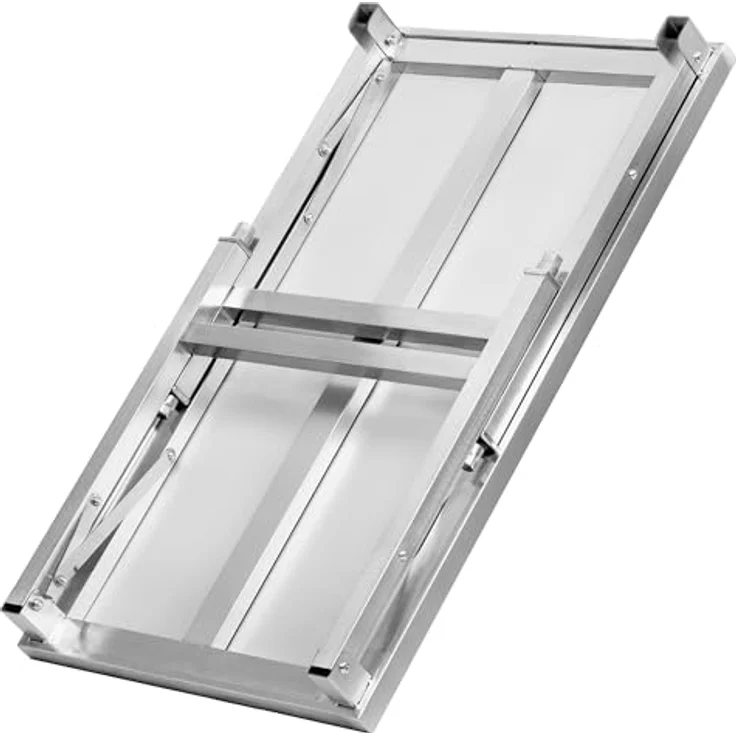 Mahlzeit Edelstahltisch 120 x 70 x 80 cm | Arbeitstisch, Küchentisch, Edelstahl Zubereitungstisch | Gastronomietisch klappbar, Klapptisch, Serviertisch | Tisch für Küche und Gastronomie – Bild 5
