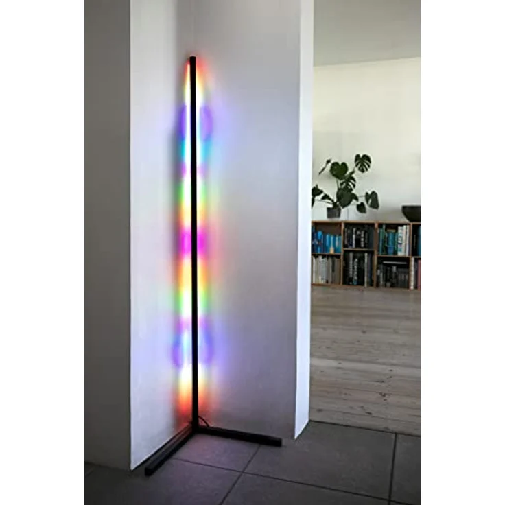 LITE BULB MOMENTS Smart Corner Lamp | Smarte Stehlampe | Über 16 Millionen Farben | Steuerung per App | Kompatibel mit Hey Google und Alexa – Bild 2
