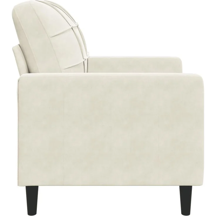 vidaXL Sessel Creme 60 cm Samt 4007612 – Bild 4