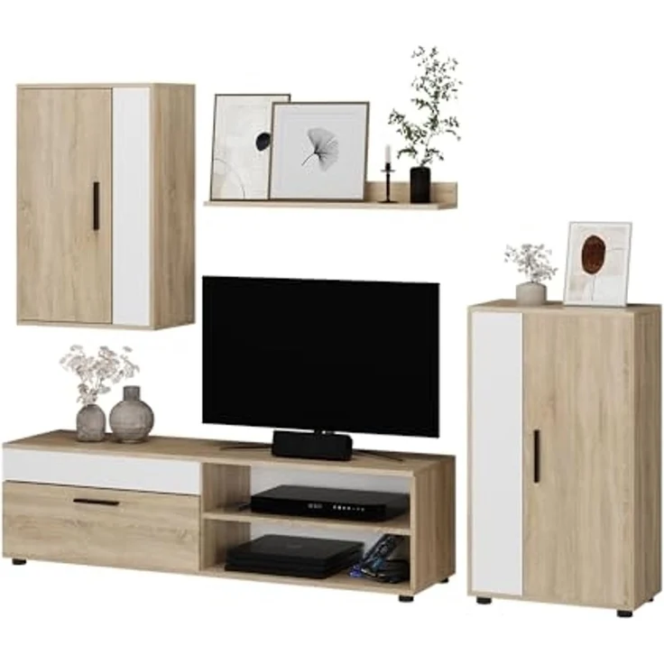 Wohnwand Berno Sonoma 4-teiliges Set Vicco – Bild 7