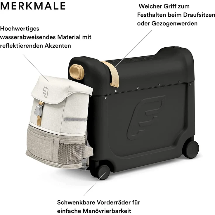 JetKids by Stokke® Black Reiseset, Reisebett und Rucksack für Kinder zwischen 2 - 7 Jahren – Bild 2