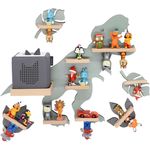 VCM Wandregal BOARTI Regal 920877 Grün H. 44 x B. 53 x T. 19 cm