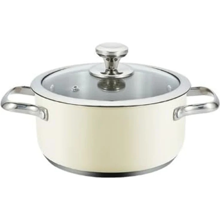 Topf mit Deckel Haeger PA-16H. 005A Beige Ø 16 cm – Bild 2