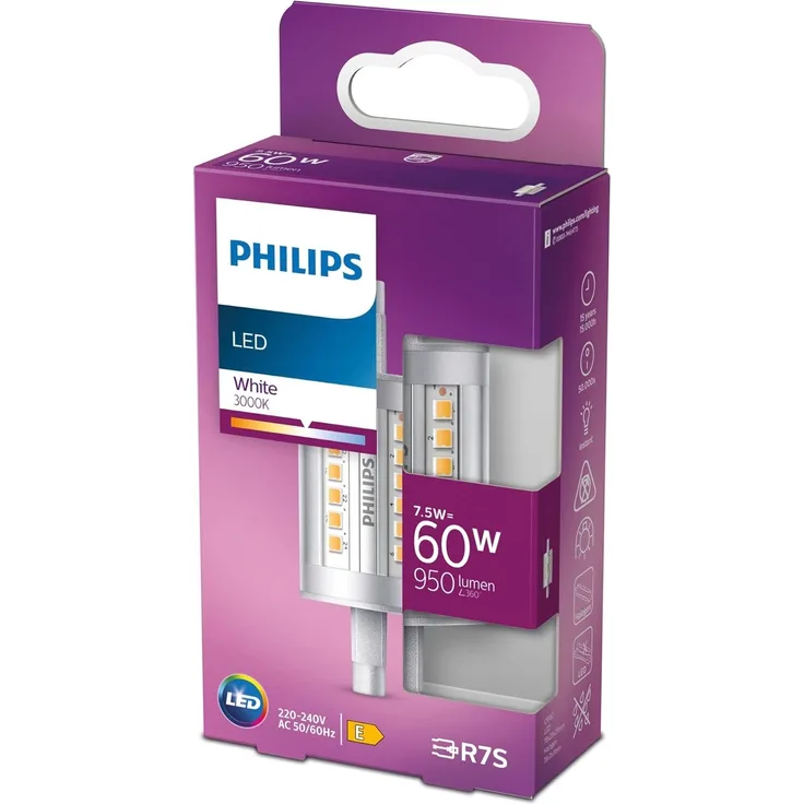 PHILIPS LED R7S Stablampe, 60 W, R7S, 78mm, neutralweiß