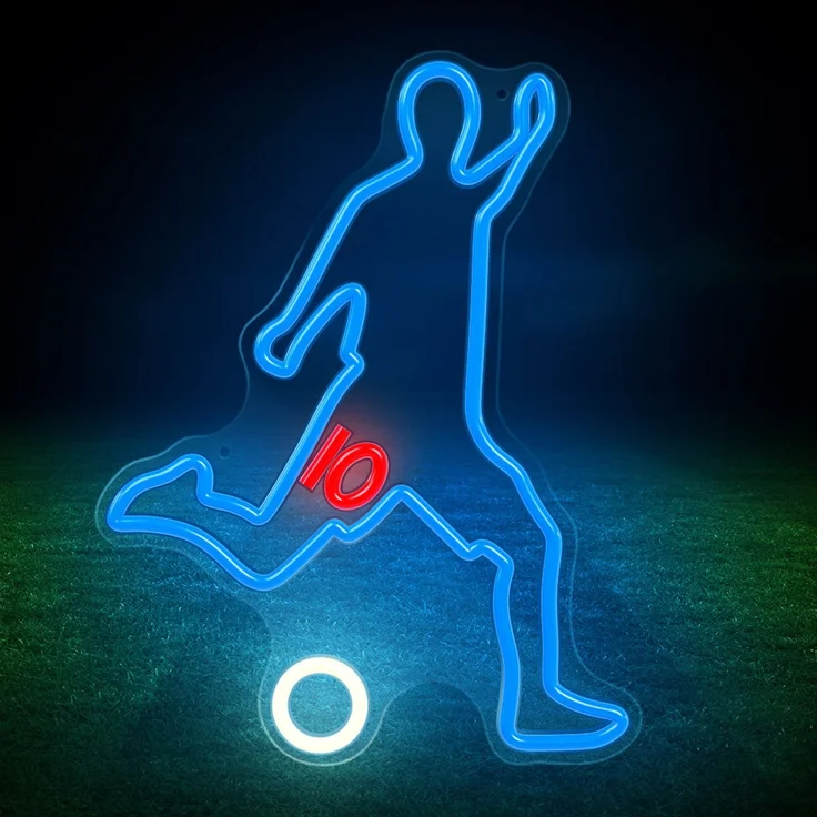 Forever Light Neon PLEXI LED-Leuchte FOOTBALLER multicolor – FPNE31 – Bild 2