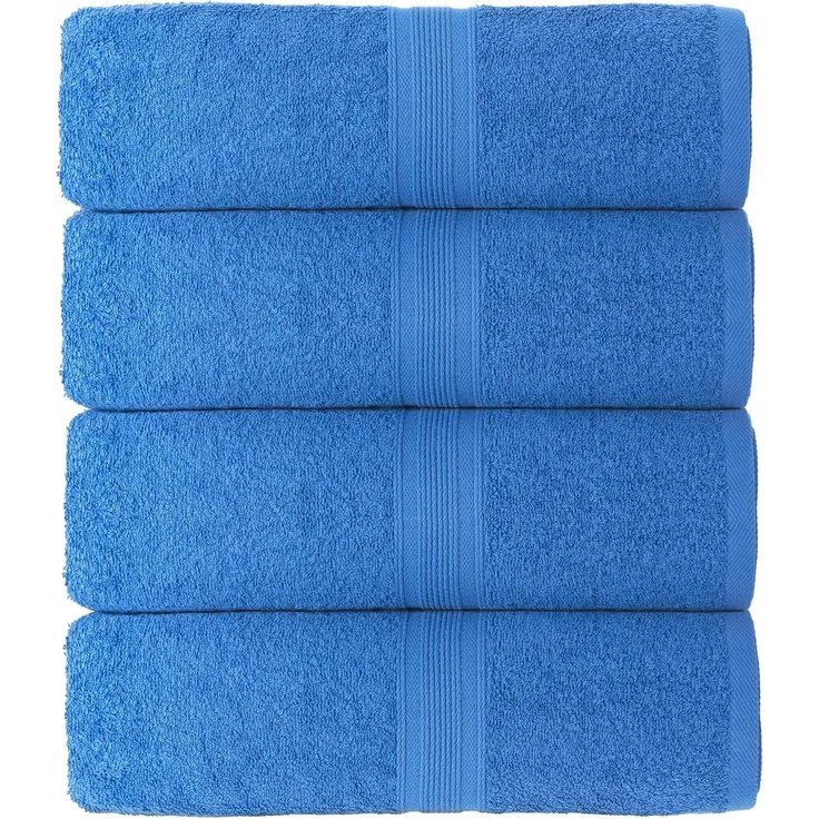 leevitex® Handtuch Frottee 4er Set, 50x100 cm, hochwertig verarbeitet & fusselfrei – Bild 3