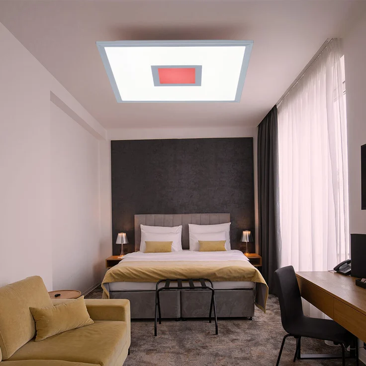 RGB LED Panel, 2600 lm, CCT, Fernbedienung, dimmbar, L 45 cm – Bild 7