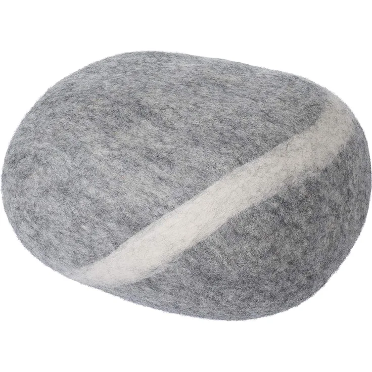 myfelt Hocker Pouf Carl Kieselstein Filz Hellgrau (S) A-KS-018-S
