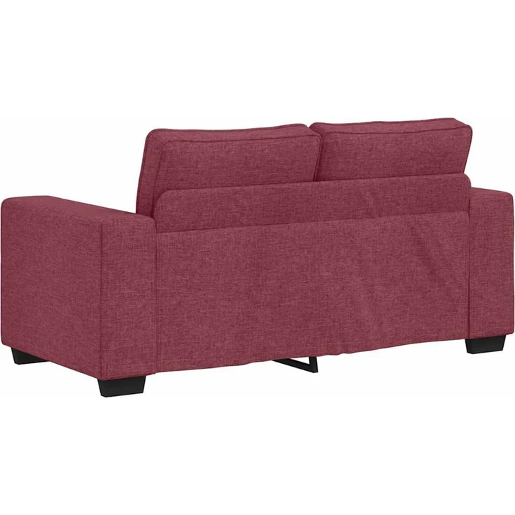 vidaXL 2-Sitzer-Sofa Weinrot 160x77x82 cm Stoff 4105159 – Bild 5