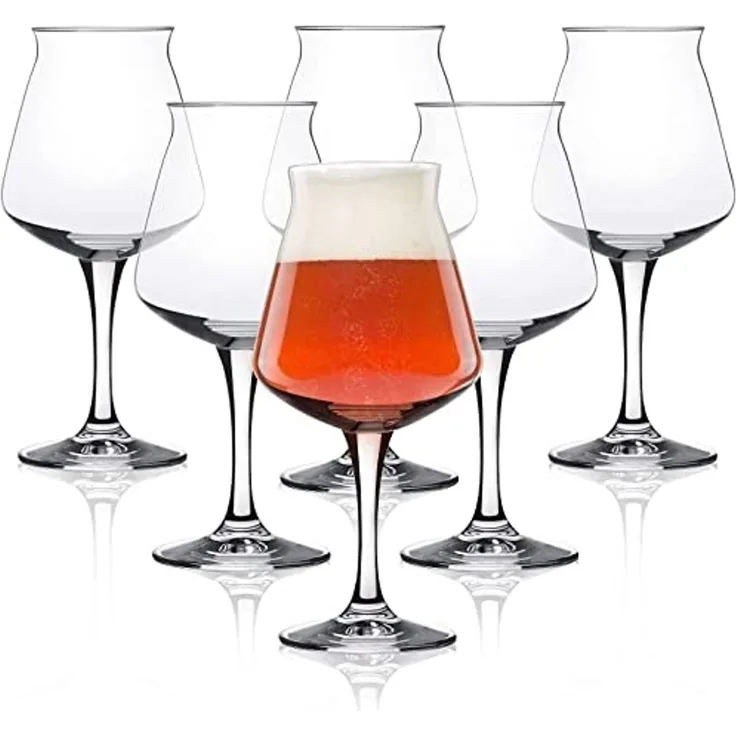 Teku 3. 0 Craft Bier Tasting Gläser von Rastal, 6 Stück, 14. 2ounce, transparent