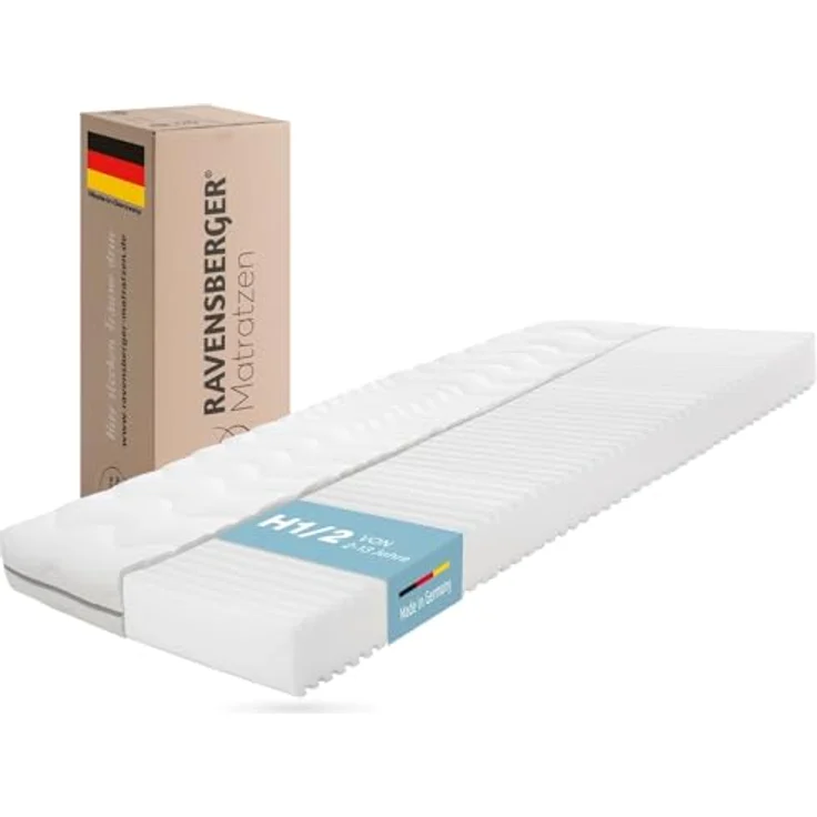 Kaltschaummatratze Kinder- und Jugendmatratze Softwelle Härtegra.., RAVENSBERGER Matratzen, 16 cm hoch, Härtegrad H1/H2 (RG 30) 80x200 cm mit PES Bezug – Bild 2