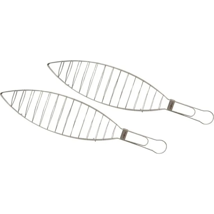 Grillfürst Fischhalter / Fischbräter Edelstahl 2er Set
