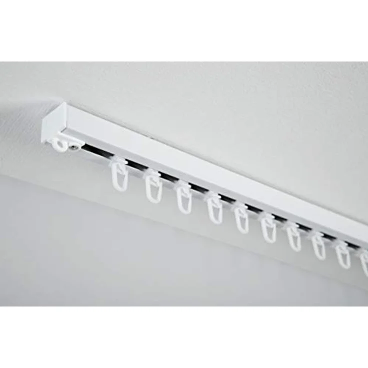 Aluminium-Vorhangschienen-Set Luna 1-Lauf Weiß – Bild 7