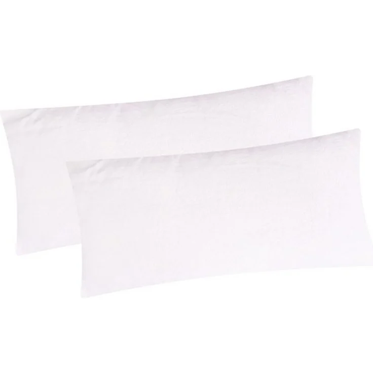Heubergshop Kissenbezug, (2 Stück), 2er Set Fleece 40x80cm Winter - Weiß - flauschig weich Kissenhülle – Bild 2
