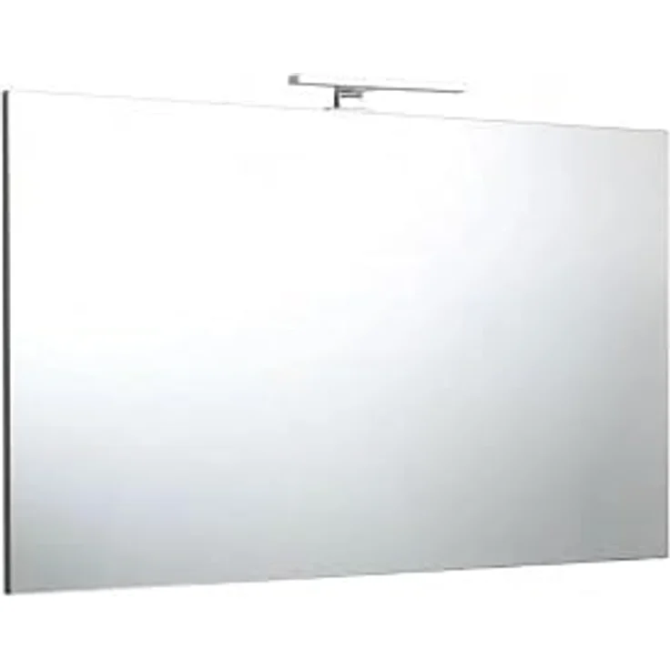 KIAMAMI VALENTINA Spiegel 100x70 cm, reversibel mit grauem ABS-Rahmen und integrierter LED-Lampe – Bild 3
