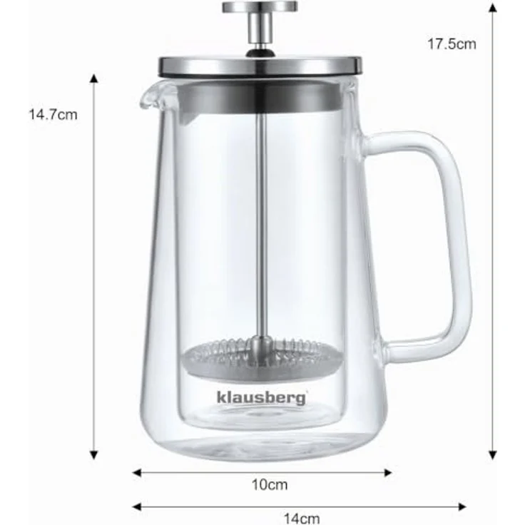 Klausberg Klausberg Kaffee-/Teebereiter 0,35l French Press KB7684 – Bild 5