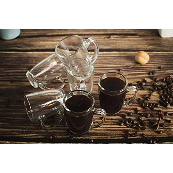 6 Espresso Gläser 90ml Espressotassen Tasse Espressoglas Kaffeegläser Espresso – Bild 6
