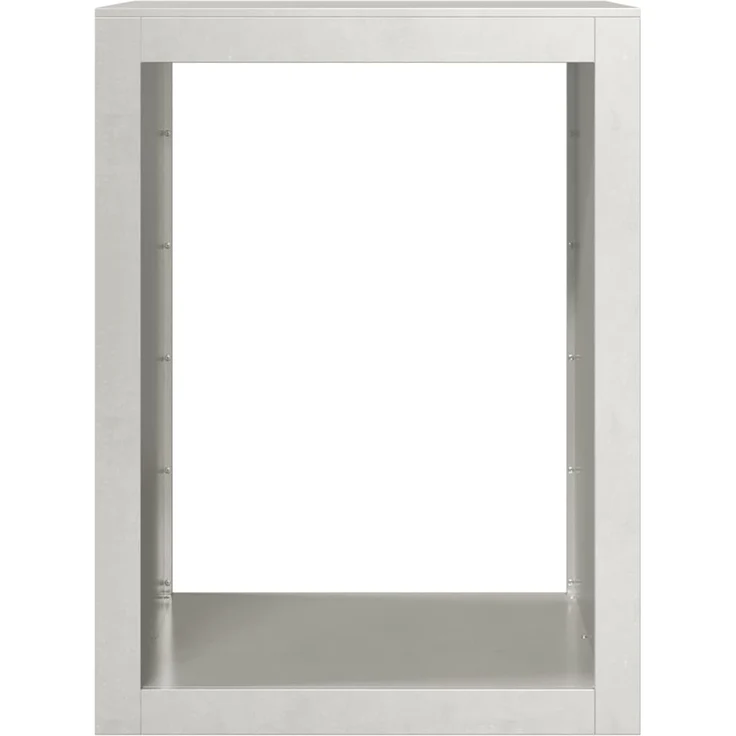 vidaXL Brennholzregal 60x40x80 cm Edelstahl 851000 – Bild 3