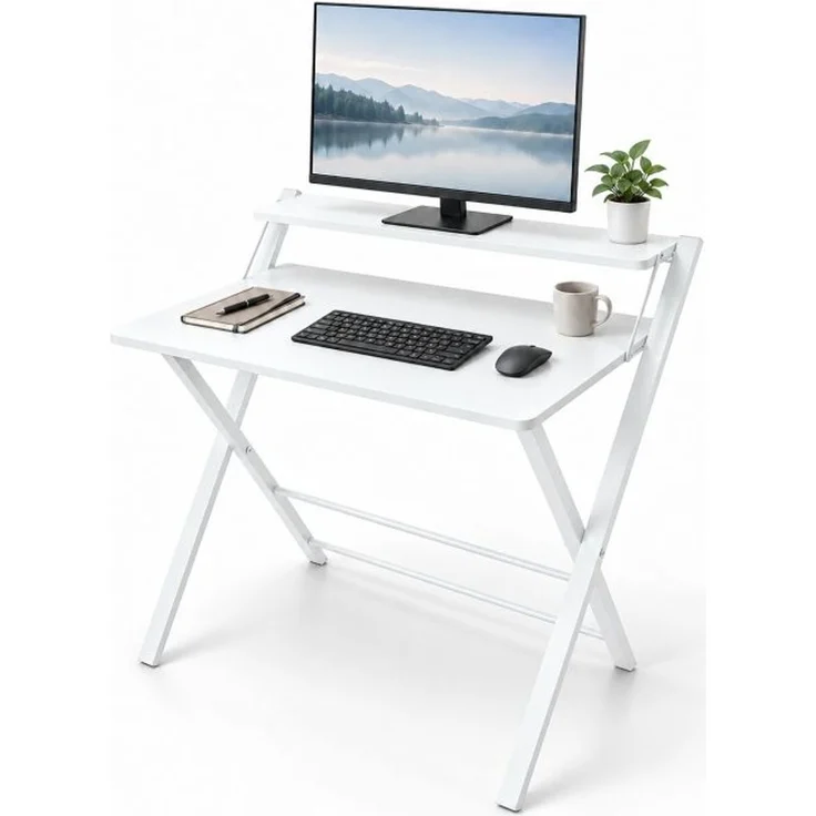 Relaxdays Klappbarer Schreibtisch Monitoraufsatz – Bild 1