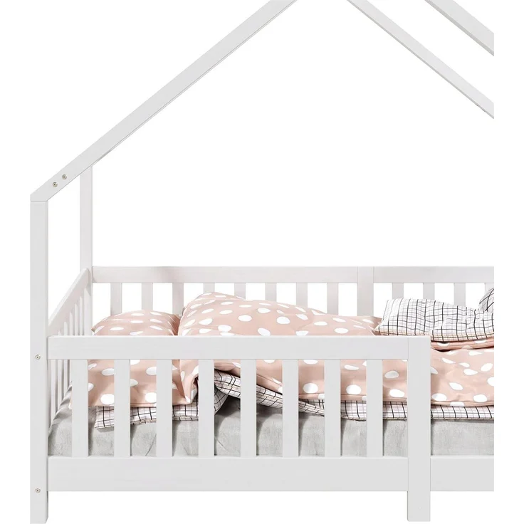 IDIMEX Kinderbett CORA, Hausbett Tipibett Kinderbett Montessori Bett Kiefer 90 x 200 mit Rausf – Bild 5