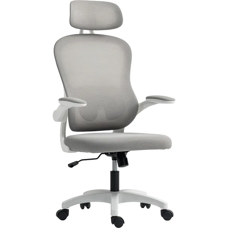 HOMCOM Bürostuhl (Computerstuhl, 1 St), hochklappbare Armlehnen