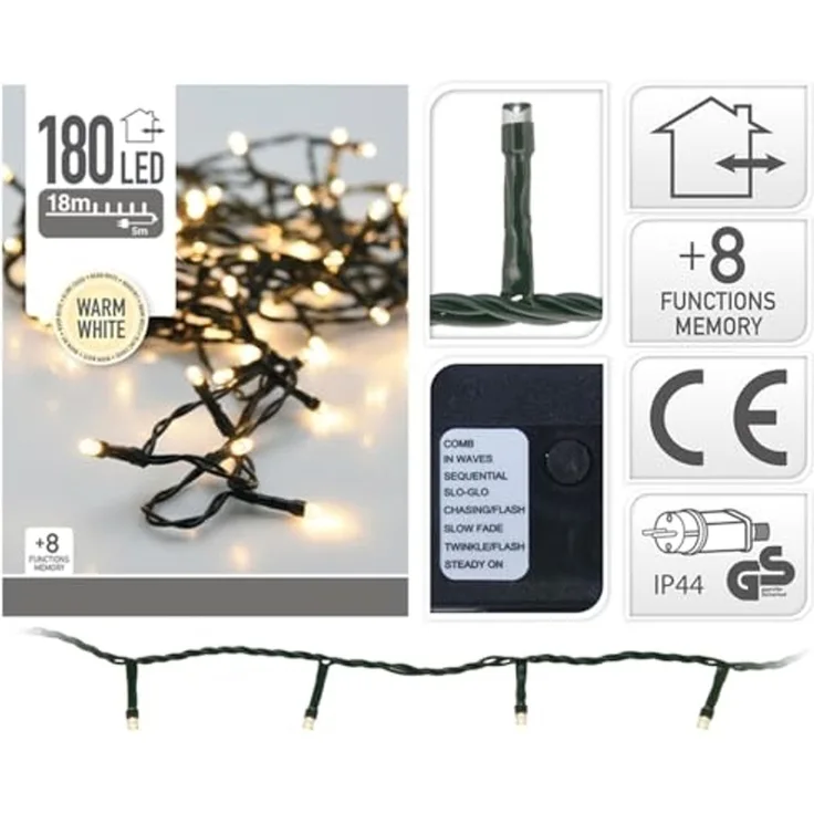 LED-Lichterkette Weiß (23 m)