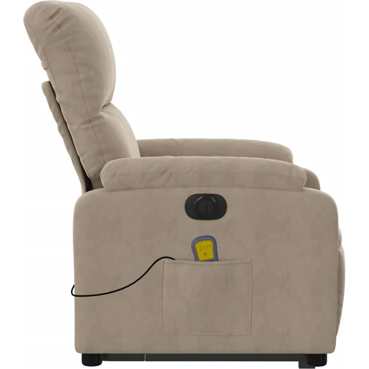 vidaXL Massagesessel Aufstehhilfe Elektrisch Taupe Mikrofasergewebe 3204950 – Bild 8