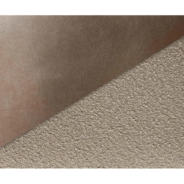 Drehstuhl Heira-Flex mit Armlehnen Materialmix Schlamm Kreuzgestell breit Effektfinish Titan 360° drehbar Taschenfederkern – Bild 5