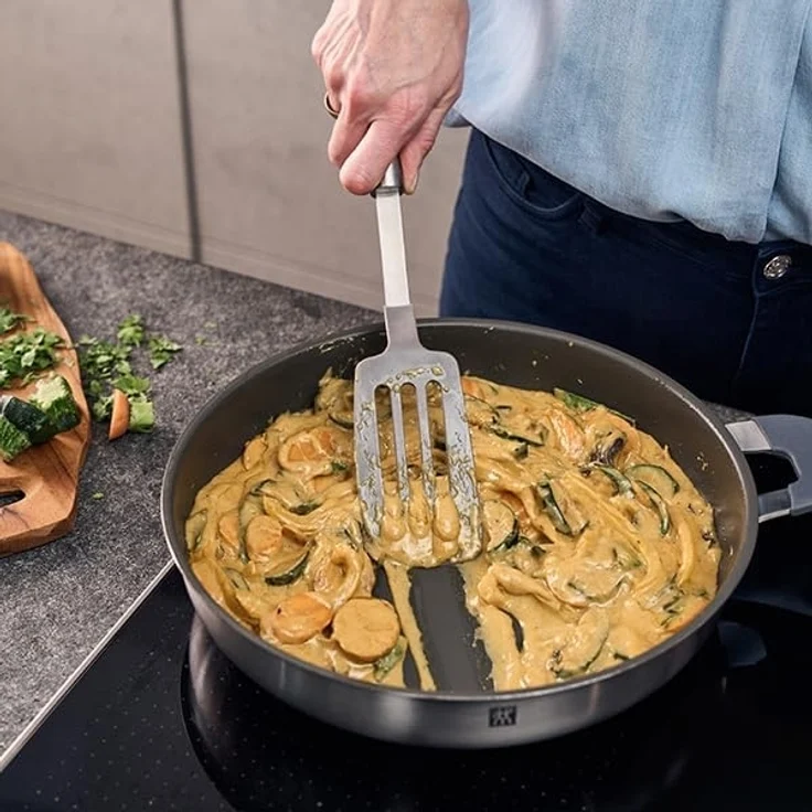 Zwilling Bratpfanne Simplify, Edelstahl 18/10 (1-tlg), Keramikbeschichtung, Stay-Cool-Griffe, Sandwichboden – Bild 3