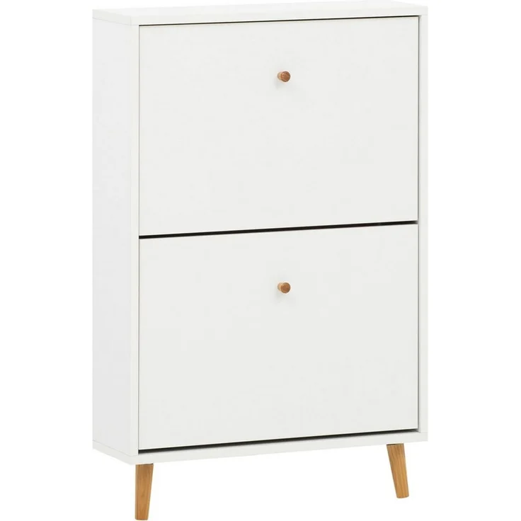 Schildmeyer Bjarne Schuhschrank 158671, weiß matt, 59,8 x 19,5 x 92,2 cm, platzsparend durch geringe Tiefe – Bild 1
