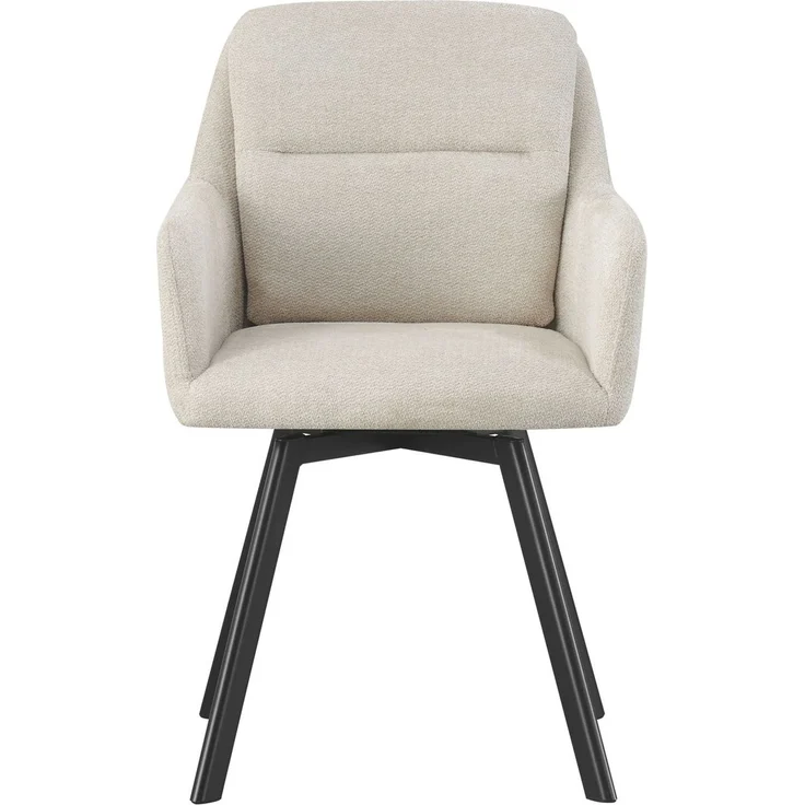 Stuhl 2er Set Amsterdam Stühle in Creme - gemütliches Design - Top Qualität B/H/T: 53x87x62 cm – Bild 3