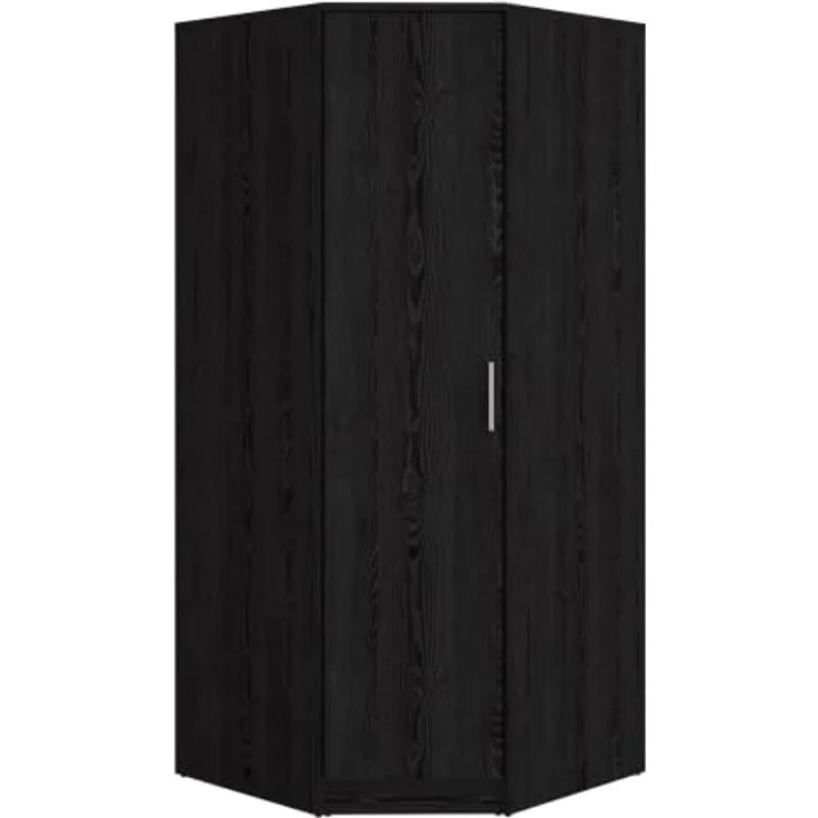 Forte Panama Eck-Kleiderschrank 80, moderner Drehtürenschrank, 1-türig, Stauraumlösung, Holzwerkstoff, Cabezone Eiche Holzdekor, 80,4 cm breit x 181 cm hoch x 80,4 cm tief – Bild 3