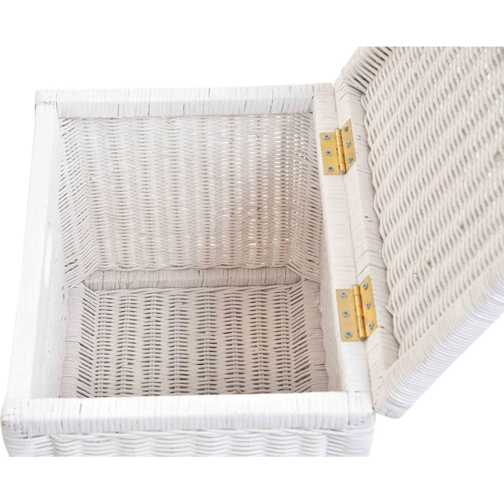 Krines Home Aufbewahrungskorb Hoher Korb mit Deckel Rattan geflochten Regalkorb Aufbewahrungsbox, Mit Inlett – Bild 3