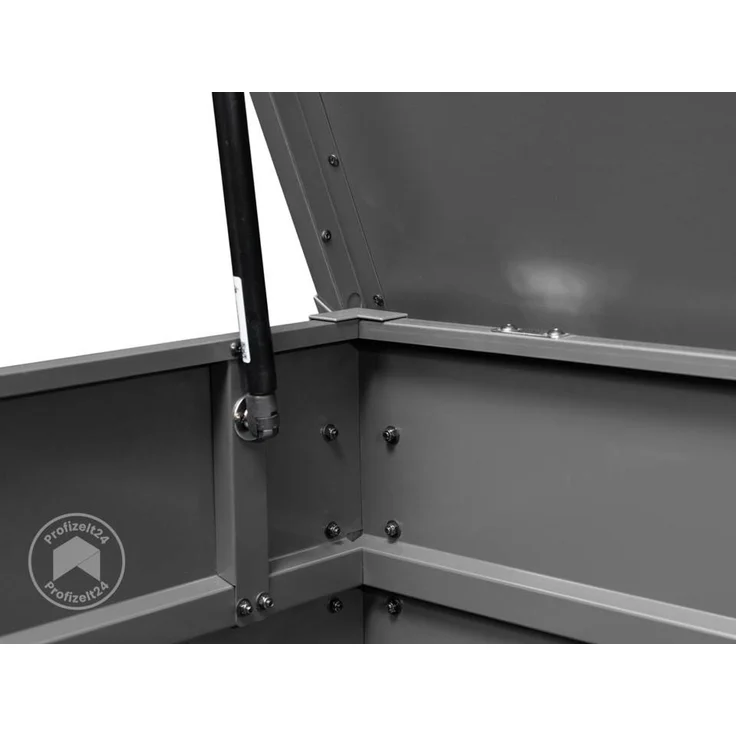 GFP Primeyard Gartenbox 102x61x61 cm Aufbewahrungsbox Auflagenbox Gartentruhe Metall Anthrazit – Bild 6