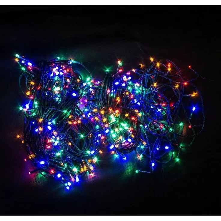 500er LED Lichterkette Außen Innen Partylicht Weihnachtslichterkette bunt