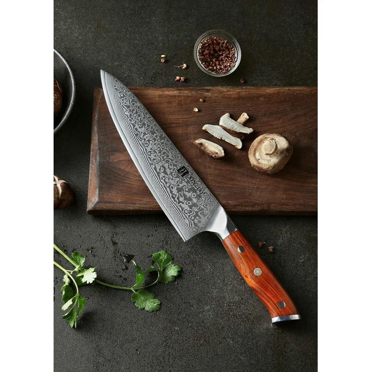 21cm Damaskus Chefmesser 67 Schichten Kochmesser Fleisch Fisch Gemüse Gyuto – Bild 8