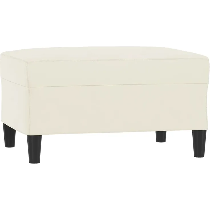 vidaXL Fußhocker Creme 70x55x41 cm Samt 349325