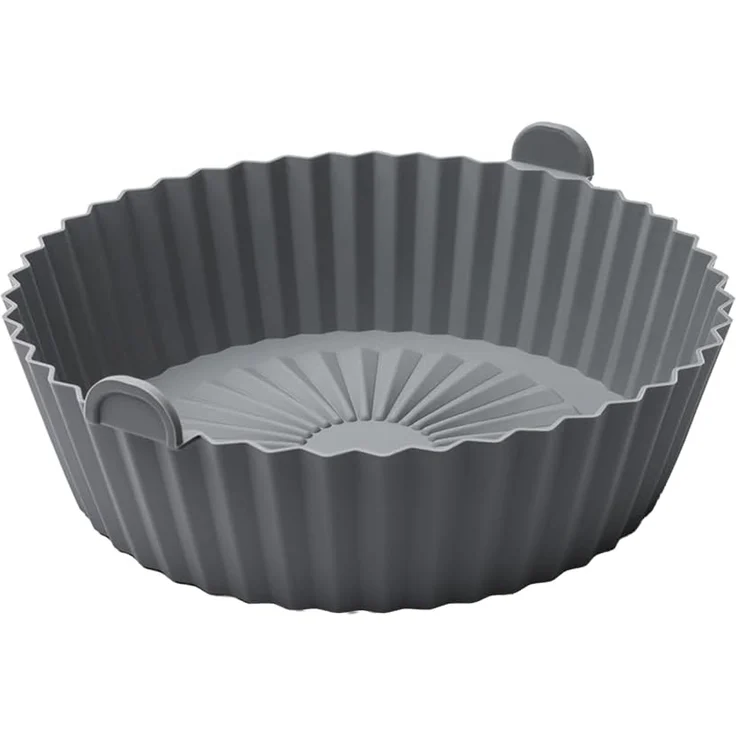METALTEX 222195000 Silikonkorb für Airfryer Ø 20 cm, geeignet für Heißluftfritteuse, Mikrowelle und Ofen – Bild 1