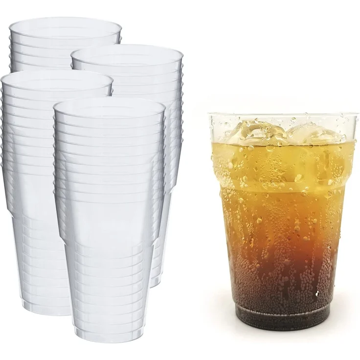Silverkitchen 40x Bierbecher 200ml - wiederverwendbare Partybecher Cocktailbecher Mehrwegbecher aus Hartplastik Mehrwegtrinkgläser Made In Germany – Bild 1