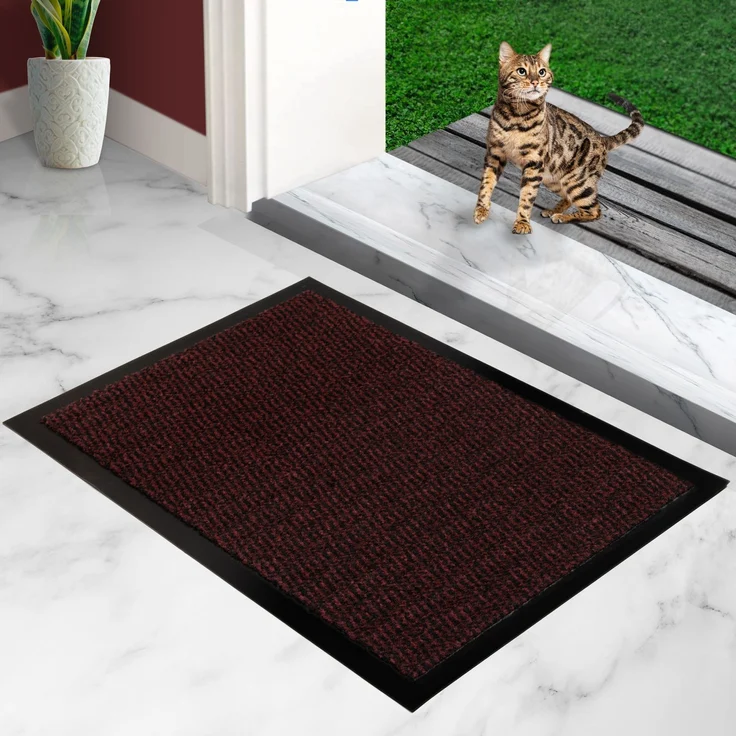 Furni24 Fußmatte - Rot-Schwarz, 40 x 60 cm – Bild 2