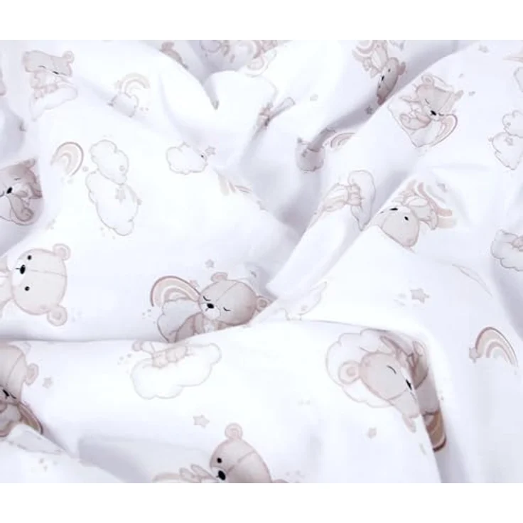 Babydecke BABYLUX Babydecke Krabbeldecke MINKY Kuscheldecke 75x100 cm+KISSEN, BabyLux, K138 - Bären – Bild 4
