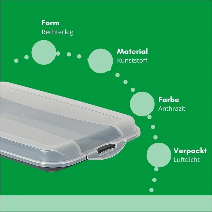 Novaliv Frischhaltedose -, (3-tlg), Aufschnittsbox – Bild 3