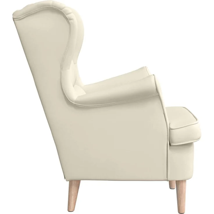 Sessel wohnzimmer, Relaxsessel, Fernsehsessel Weiß 74x84x100 cm Leinen – Bild 5