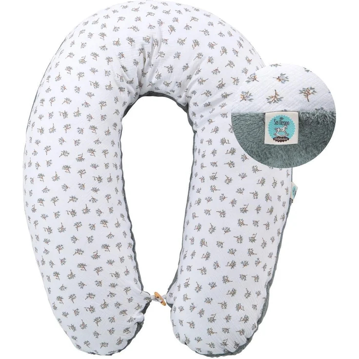 sei Design XXL Stillkissen 190x30 Schwangerschaftskissen Seitenschläferkissen Komfortkissen Erwachsene Baby Kissen mit Bezug 100% Baumwolle – Bild 1