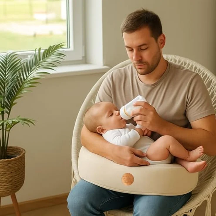 Totsy Baby Stillkissen Stillkissen klein 120 cm - Stillhörnchen kleines Still Kissen Nursing – Bild 7
