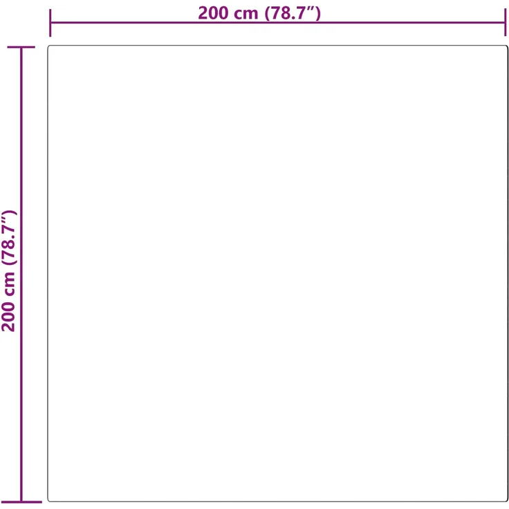 vidaXL Kunstschaffell Teppich Tafalla Schwarz 200 x 200 cm Polyester 42021577 – Bild 9