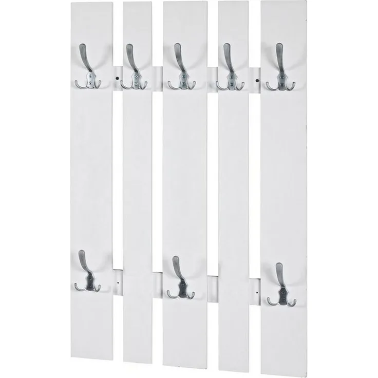 Garderobe weiss edelstahl 60x9x100cm
