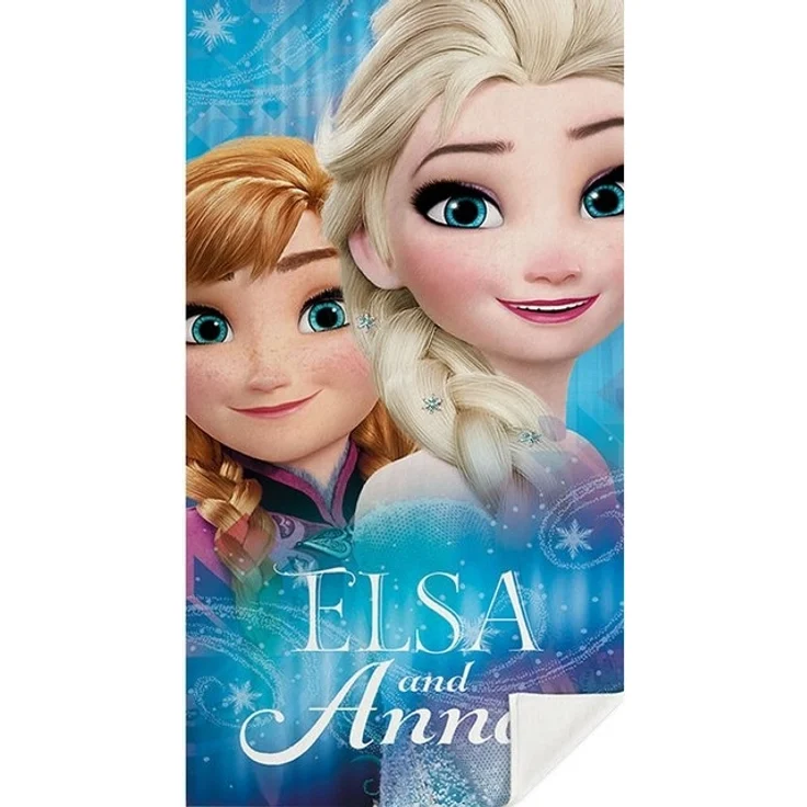 Disney Strandtücher Frozen Handtuch Kinder Badetuch XXL Anna Elsa die Eiskönigin 70x140 cm, 100 % Baumwolle – Bild 2