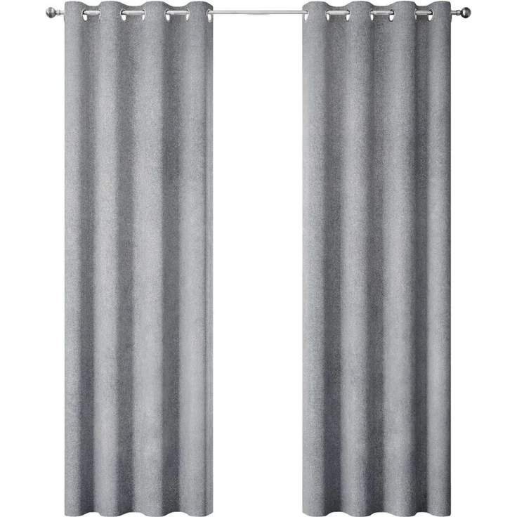 OTTO home Verdunkelungsvorhang Ronnel, 2 Stück, 100% verdunkelnd, Wohn - Schalzimmer, pflegeleicht (2 St), Ösen, verdunkelnd, Polyester, einfarbig, Wohnzimmer, Schlaf/-Kinderzimmer, 100% verdunkelnd – Bild 2
