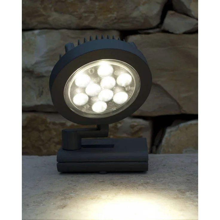 Lutec Nevada Wandlampe Aussenlampe Aussenleuchte LED Rund 6102 S-Gr – Bild 2